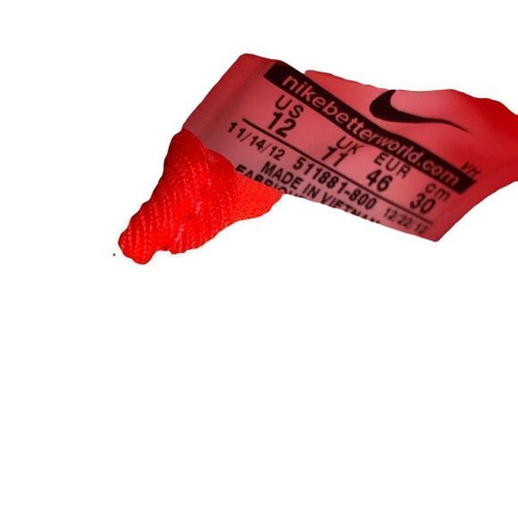 Rare 2012 Nike Roshe Run Total Crimson Gamma Grey Size 12 - Picture 6 of 14